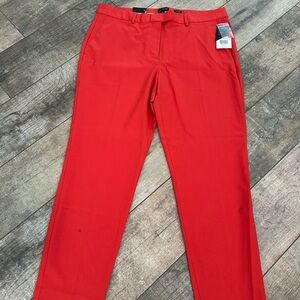 The Limited Women's Red Pantsuit Pants New 14 Slim Ankle